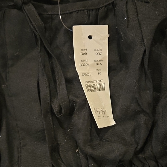 J. Crew Black Ruched Blouse - Picture 3 of 4